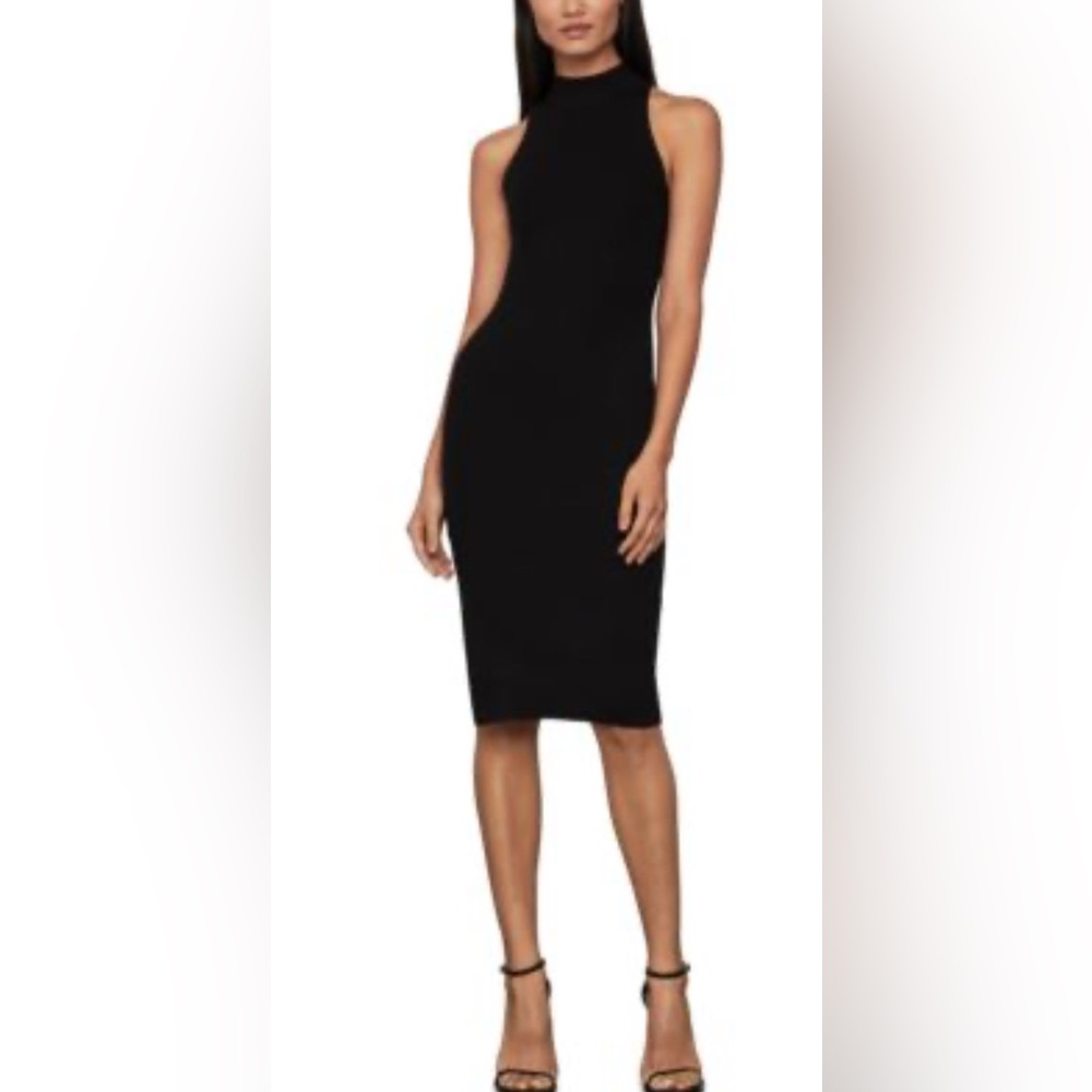 BCBGMaxAzria Mock-Neck Bodycon Dress
